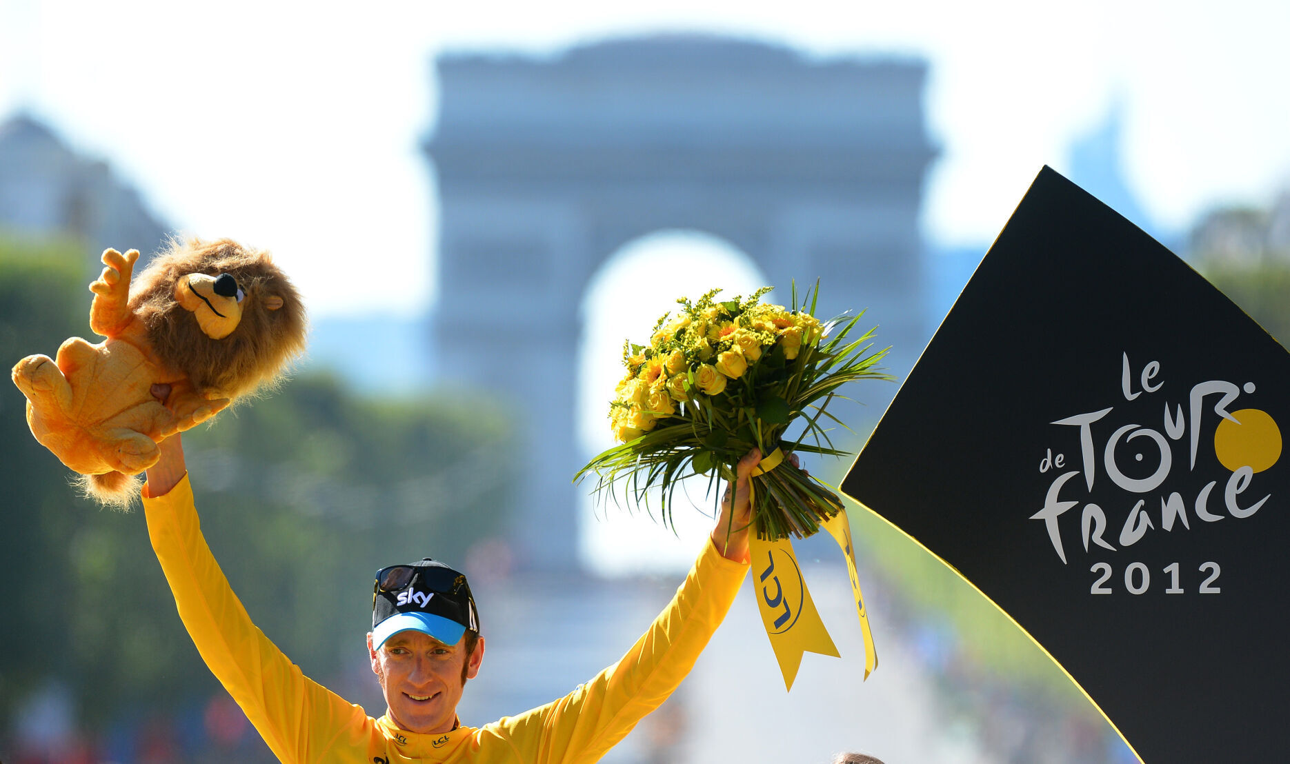 2012: Bradley Wiggins first British cyclist to win Tour de France
